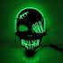 Halloween Scary One-Eyed Pirate Mask Cosplay Led Mask Adult Glowing Mask EL Wire Light up for Halloween Festival Party Bar