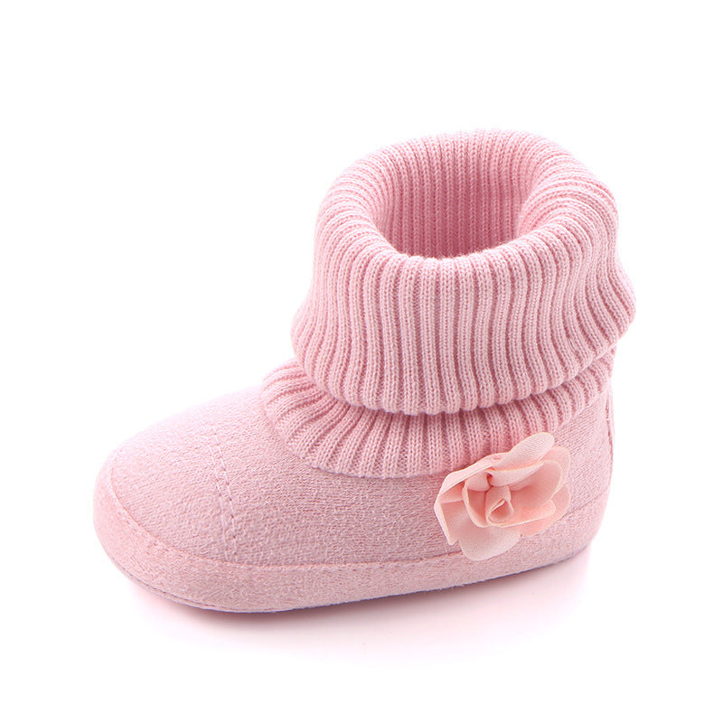 New Products Of Spring And Autumn, Three Women Baby Boots, Wholesale Screw Sleeve Socks, Mouth Shoes, Baby Toddler Shoes 0757