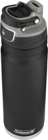 Coleman Freeflow Vacuum-Insulated Stainless Steel Water Bottle with Leak-Proof Lid, 24Oz/40Oz Bottle with Button-Operated Lid & Carry Handle, Keeps Drinks Hot or Cold for Hours