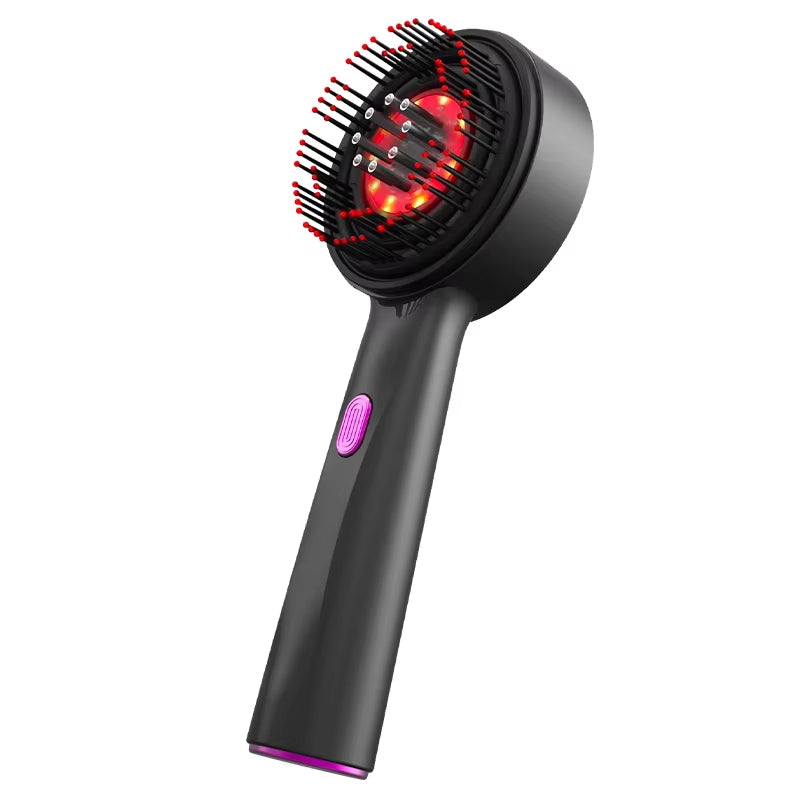 Electric Head Massager Hair Growth Comb Scalp Relax Massager 630Nm Red Light Oil Applicator Anti-Hair Loss Hair Care Hairbrush