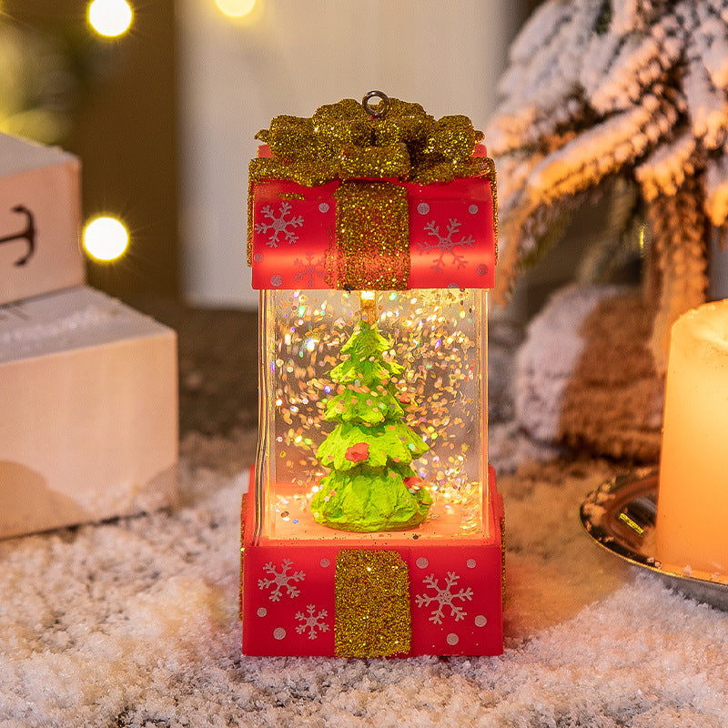 Christmas Decorations Crystal Ball Christmas Gift Box Lights