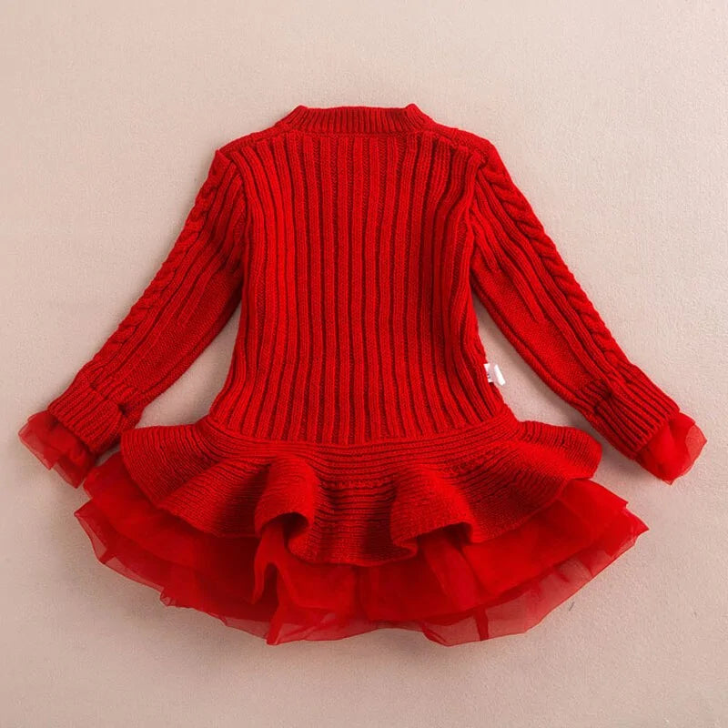 Kids Winter Knitted Chiffon