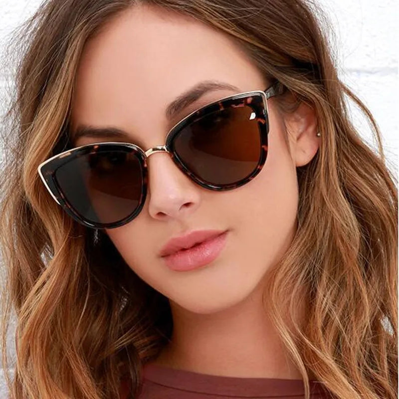 Luxury Cat Eye Sunglasses Women Luxury Brand Designer Vintage Gradient Glasses Retro Cat eye Sun glasses Female Eyewear UV400