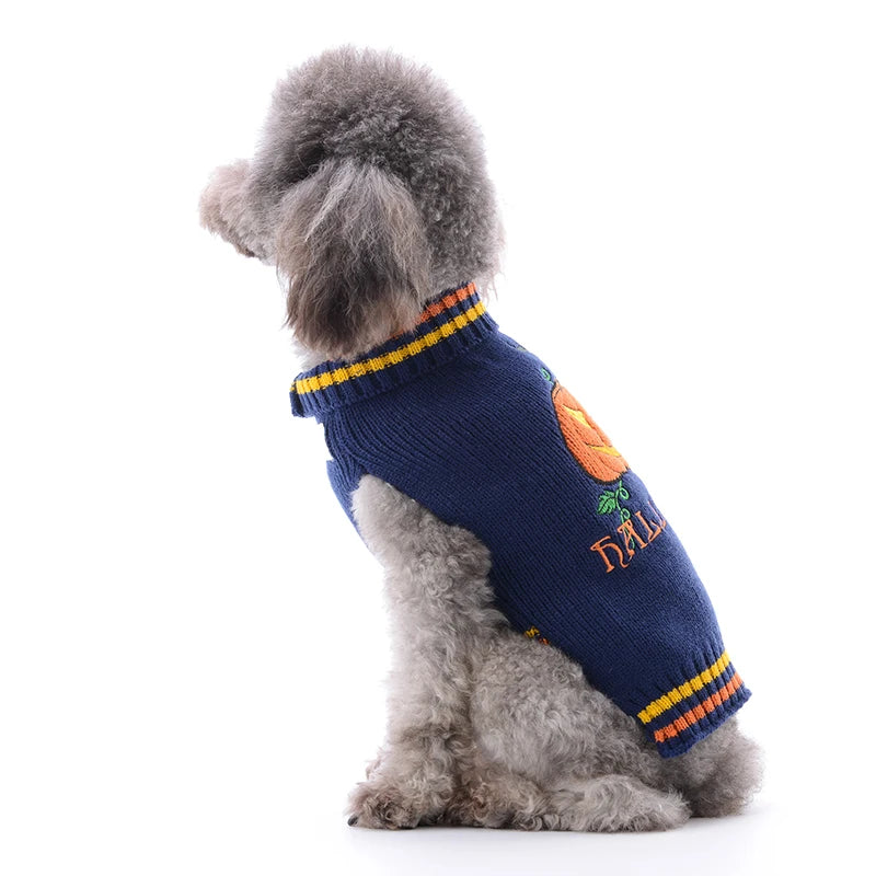 Halloween Dog Clothes Autumn Winter Dog Costume Pet Dog Sweater Chihuahua French Bulldog Korea Dog Cat Puppy Luxury Pet Clothes