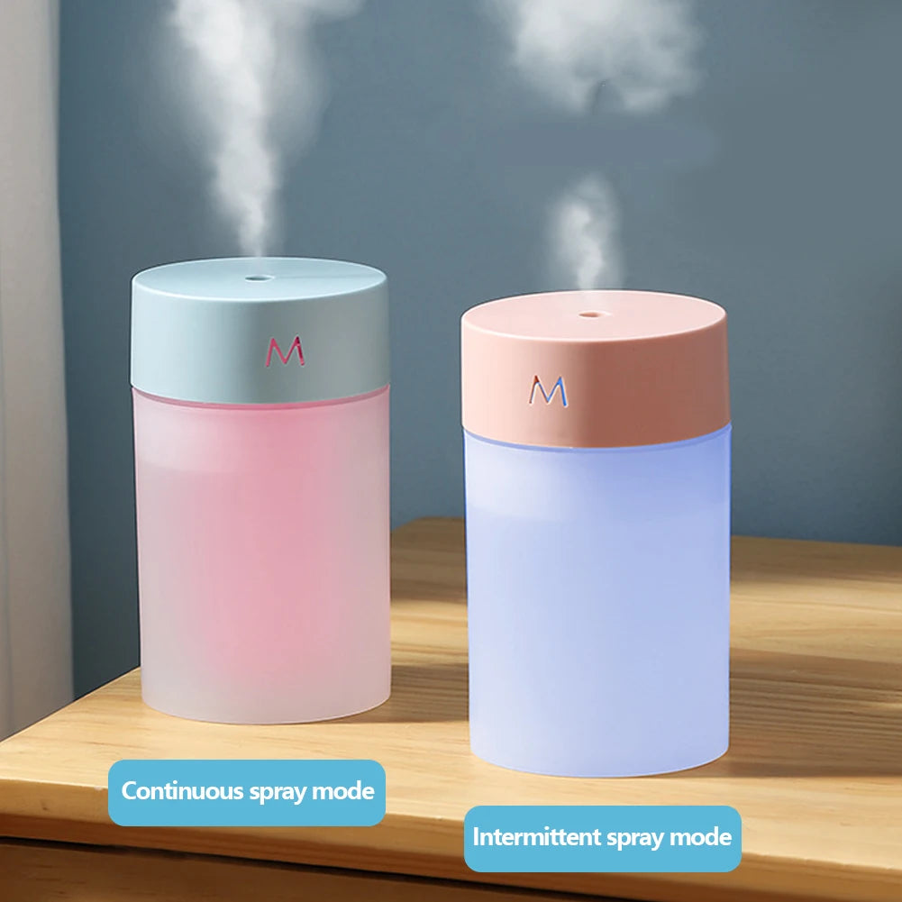 260ML Air Humidifier Ultrasonic Mini Aromatherapy Diffuser Portable Sprayer USB Essential Oil Atomizer LED Lamp for Home Car