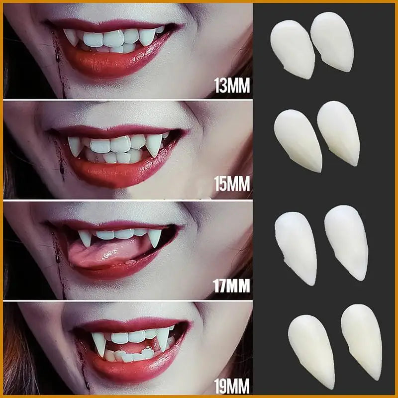 Halloween Decorations Vampire Teeth Dentures Halloween Cosplay Zombie Teeth Small Tiger Teeth Vampire Fangs Party Tooth Props