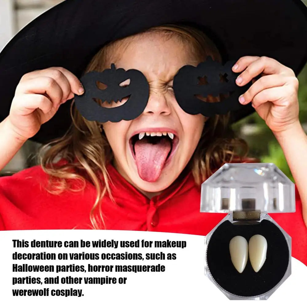 Halloween Decorations Vampire Teeth Dentures Halloween Cosplay Zombie Teeth Small Tiger Teeth Vampire Fangs Party Tooth Props