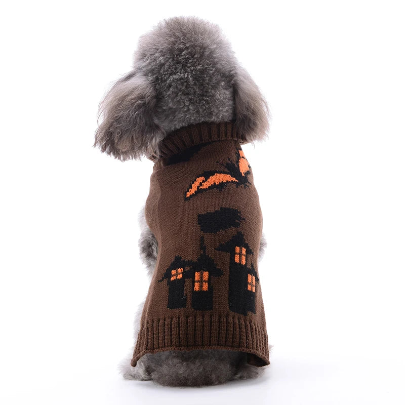 Halloween Dog Clothes Autumn Winter Dog Costume Pet Dog Sweater Chihuahua French Bulldog Korea Dog Cat Puppy Luxury Pet Clothes