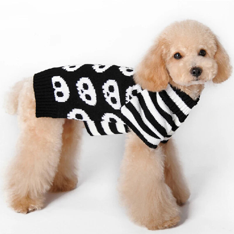 Halloween Dog Clothes Autumn Winter Dog Costume Pet Dog Sweater Chihuahua French Bulldog Korea Dog Cat Puppy Luxury Pet Clothes