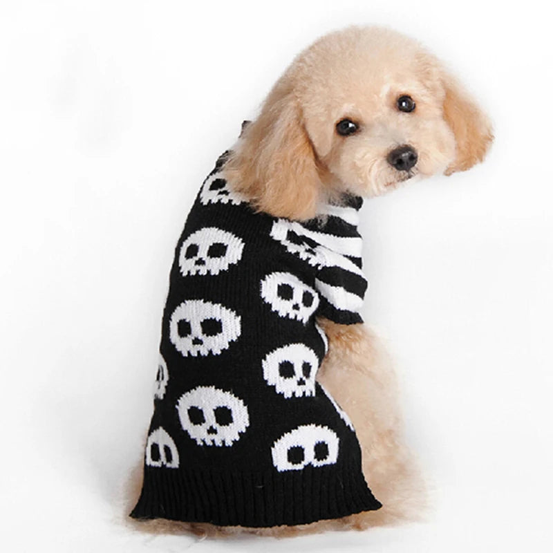 Halloween Dog Clothes Autumn Winter Dog Costume Pet Dog Sweater Chihuahua French Bulldog Korea Dog Cat Puppy Luxury Pet Clothes