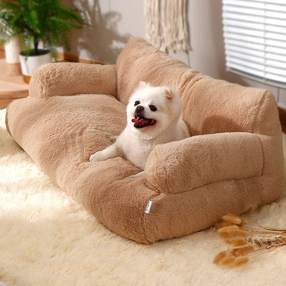 Cat Bed Sofa Winter Warm Foam Neck Pad Nest Beds Pet Deep Sleeping Bed For Small Medium Dogs Comfortable Plush Puppy Supplies