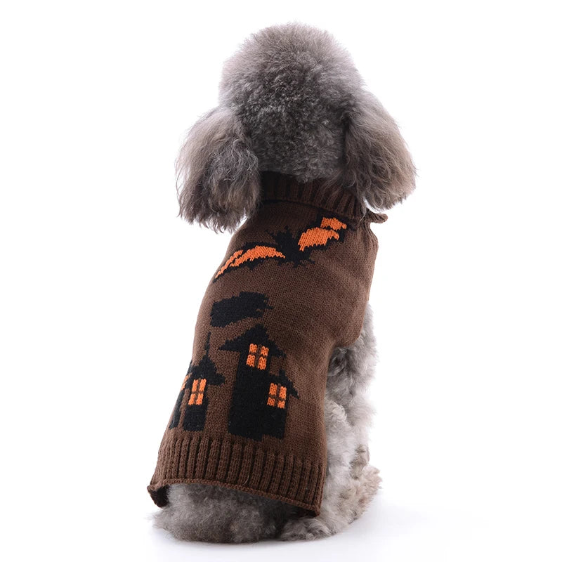 Halloween Dog Clothes Autumn Winter Dog Costume Pet Dog Sweater Chihuahua French Bulldog Korea Dog Cat Puppy Luxury Pet Clothes