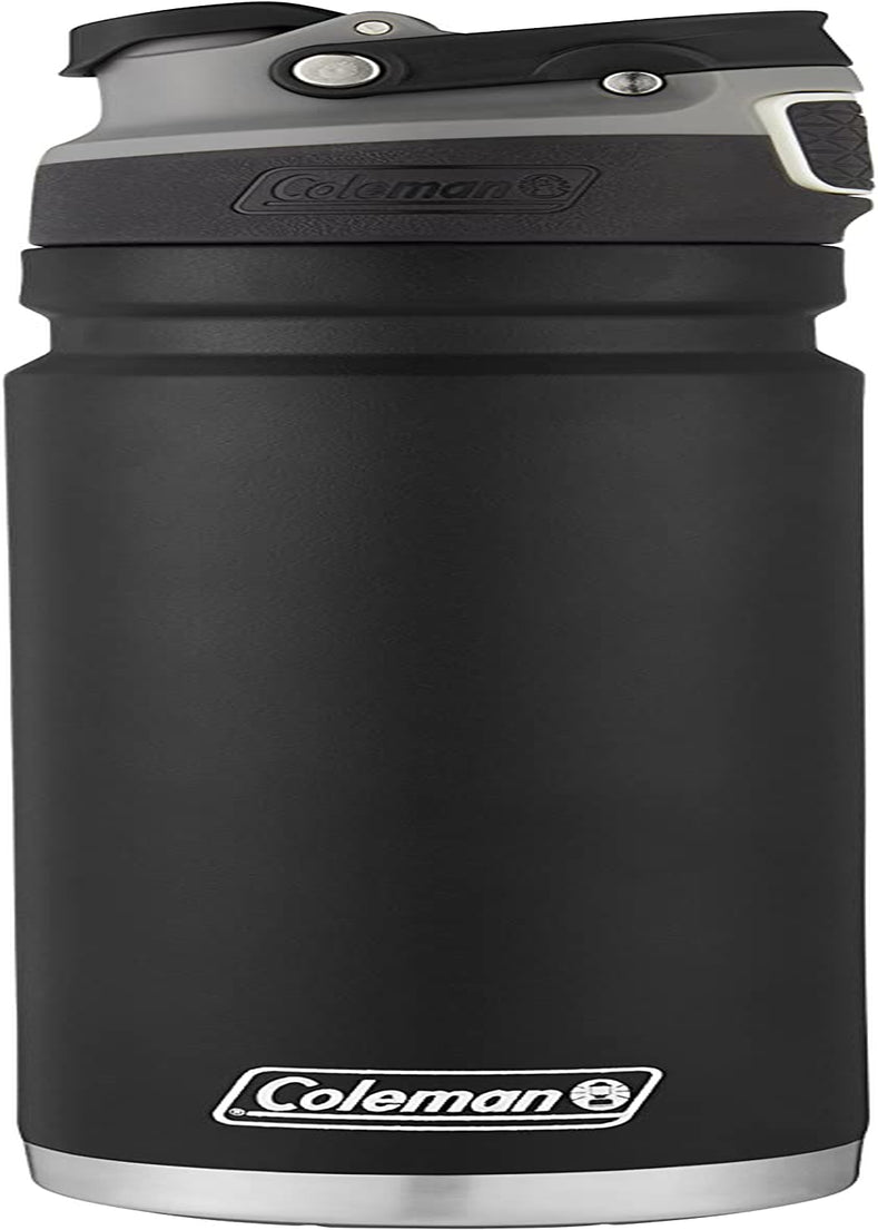 Coleman Freeflow Vacuum-Insulated Stainless Steel Water Bottle with Leak-Proof Lid, 24Oz/40Oz Bottle with Button-Operated Lid &amp; Carry Handle, Keeps Drinks Hot or Cold for Hours