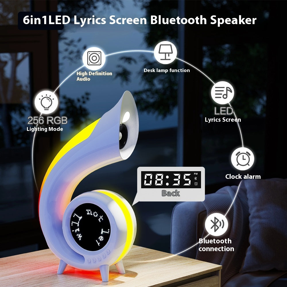 Lyrics Display Conch Bluetooth Audio RGB Ambience Light Creative Desk Lamp