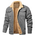 Mens Fashion Solid Pocket Cardigan Button Sweater Jacket Fleece Lined Jacket Men Tall Lined Fleece Jacket Mens