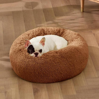 Donut Calming Dog Warm Cozy Fluffy Pet Bed for Dogs Donut Bed Crate Bed Cute Petbeds Cloud Dogbed